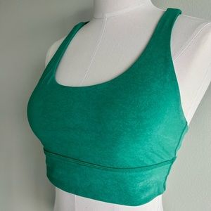 Lululemon Energy Longline Sports Bra🥳 Blaze Maldives Green😎 8